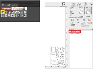 使用「FineCut8」開啟切割條件的設定畫面