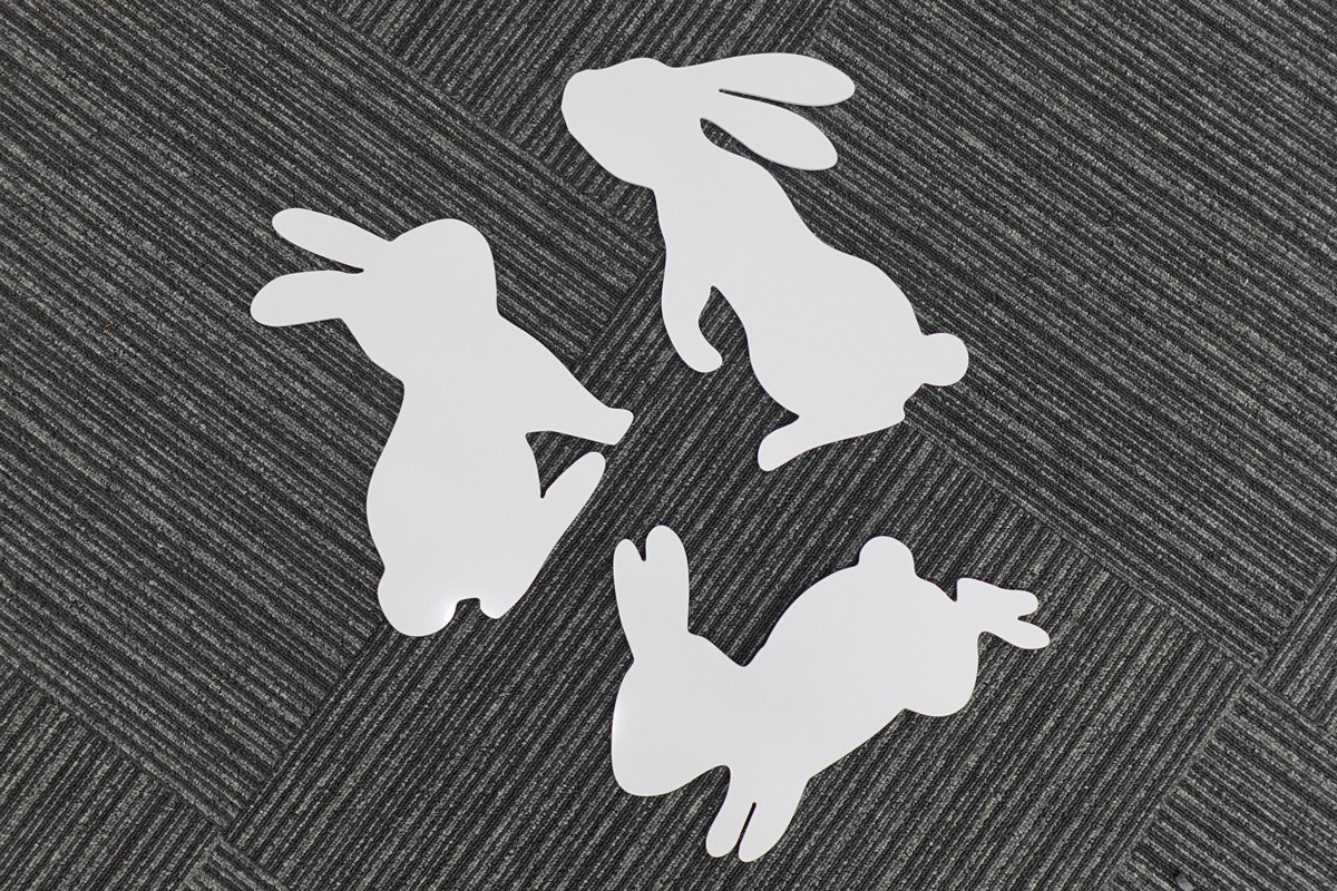 透過CFX-2513切割的鋁塑板樣品