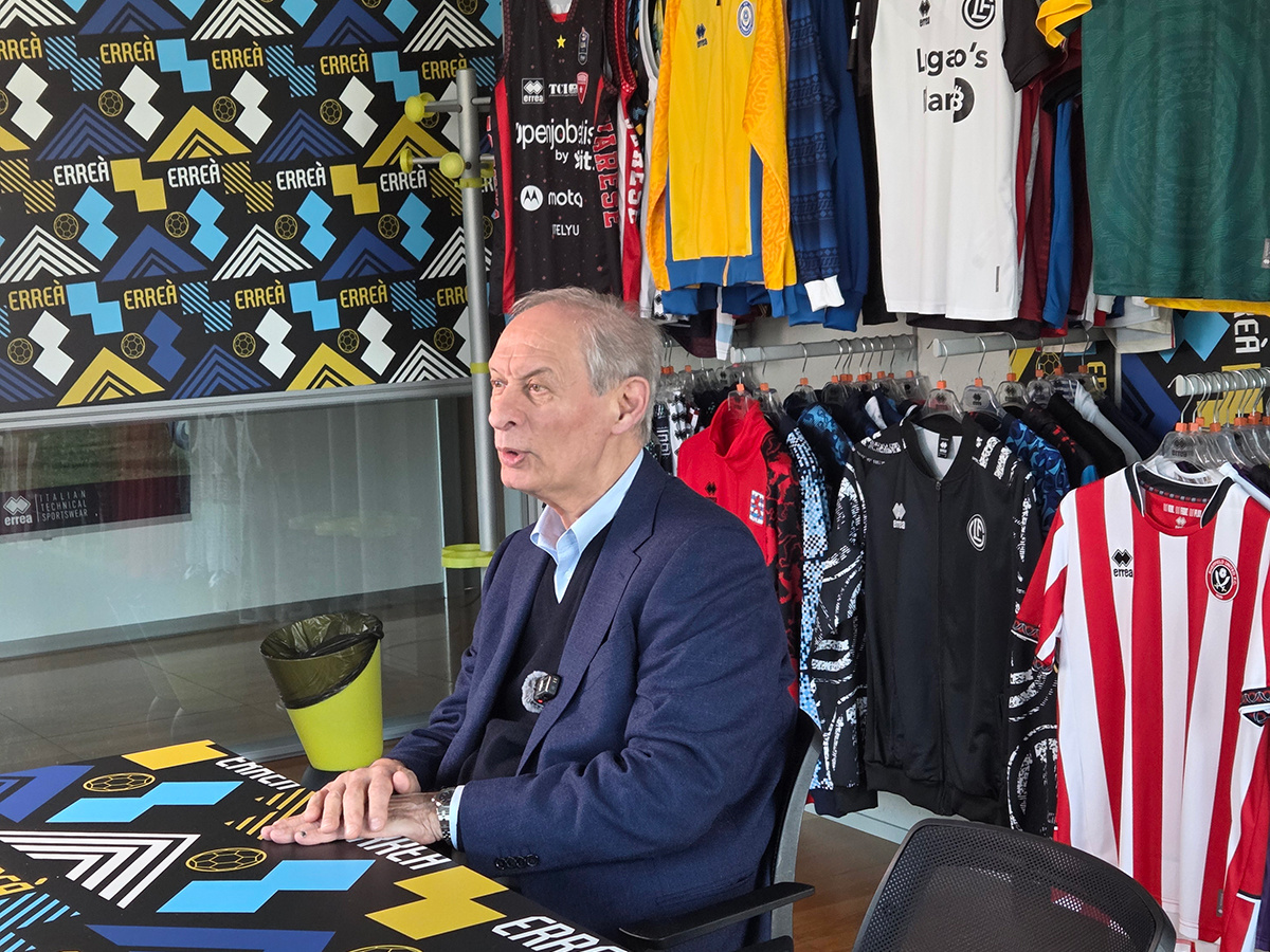 Erreà Sport S.P.A.公司的創業者兼CEO的Angelo Gandolfi